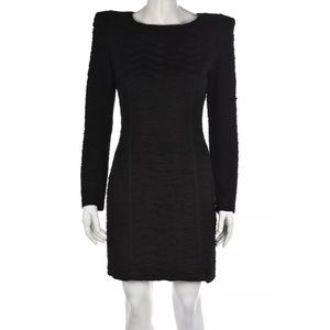 Torn Ronny Kobo Black Textured Dress Size Small